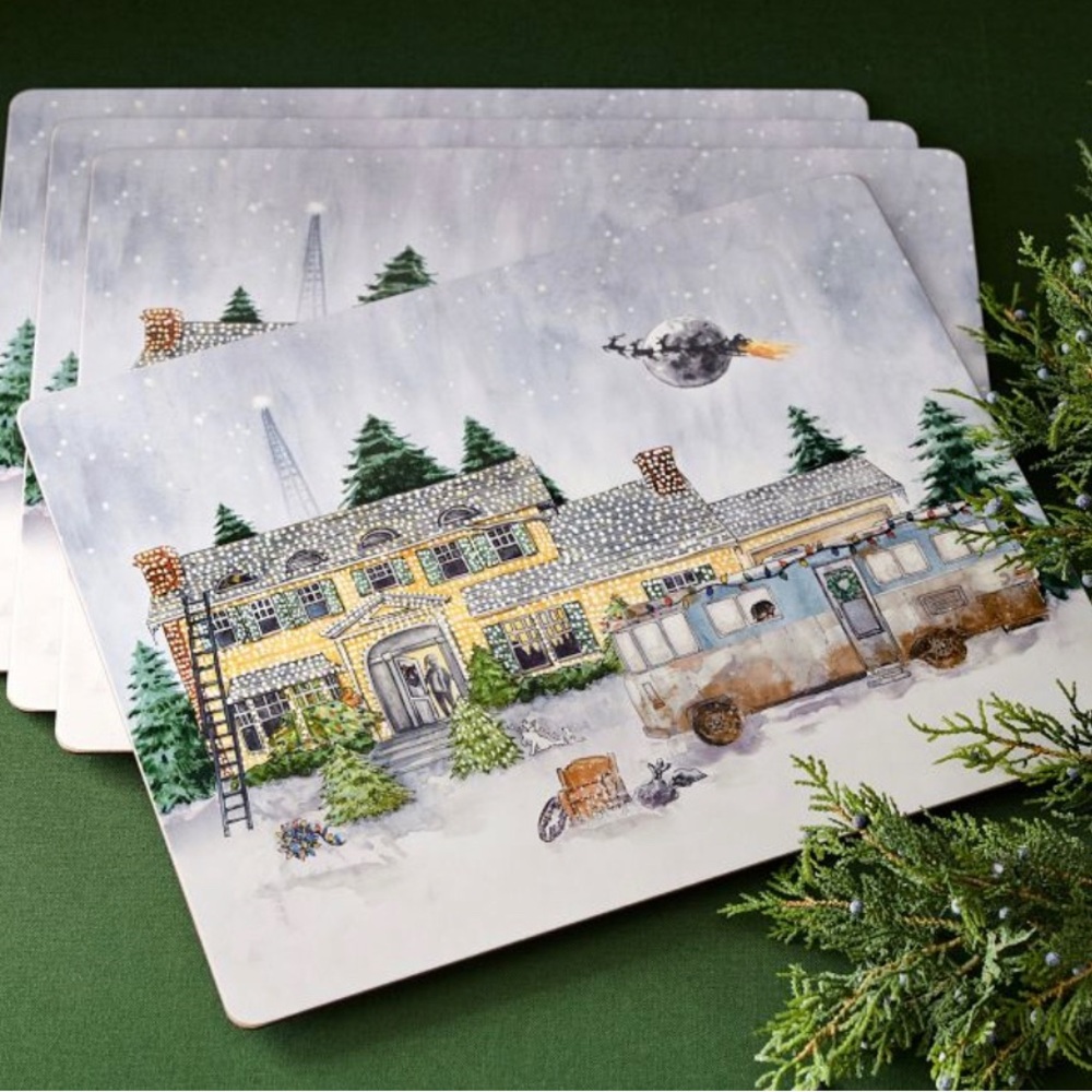 Christmas Vacation Cork Placemats Set by Pottery Barn